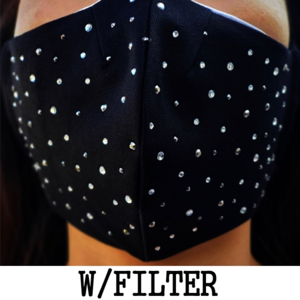 Rhinestone Face Mask